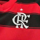 Camisa do Flamengo Feminina 25/26 - Preta e Vermelha