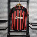 Camisa Milan Home KAKÀ 06/07 Retrô - Vermelha e Preta
