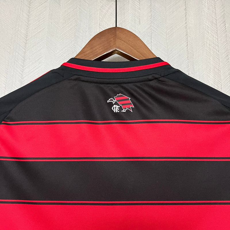 Camisa do Flamengo Feminina 25/26 - Preta e Vermelha