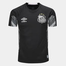 Camisa Santos Masculina 25/26 Goleiro Umbro - Preto+Bege