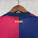 Camisa Barcelona Home 24/25 Jogador - Azul e Vermelha
