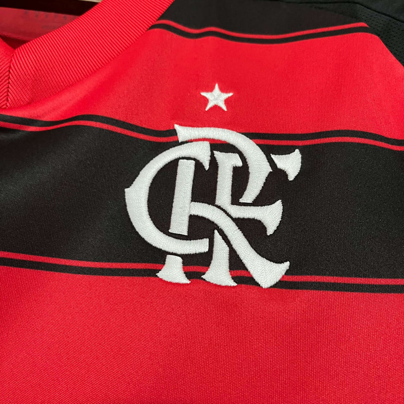 Camisa do Flamengo Feminina 25/26 - Preta e Vermelha