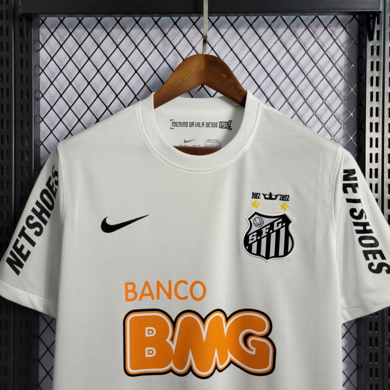 Camisa Santos Neymar jr 11/12 Retro - Branca
