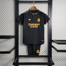 Conjunto Infantil Real Madrid III 23/24 - Preto