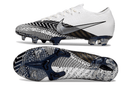 Chuteira Campo NIKE Mercurial Vapor 13 Elite FG - Branco - Preto