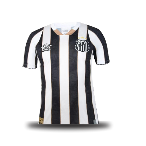 Camisa Santos Neymar JR 24/25 - Branca e Preta