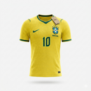 Camisa Brasil I Versão Torcedor Copa 2026 (Neymar Jr) - Amarelo