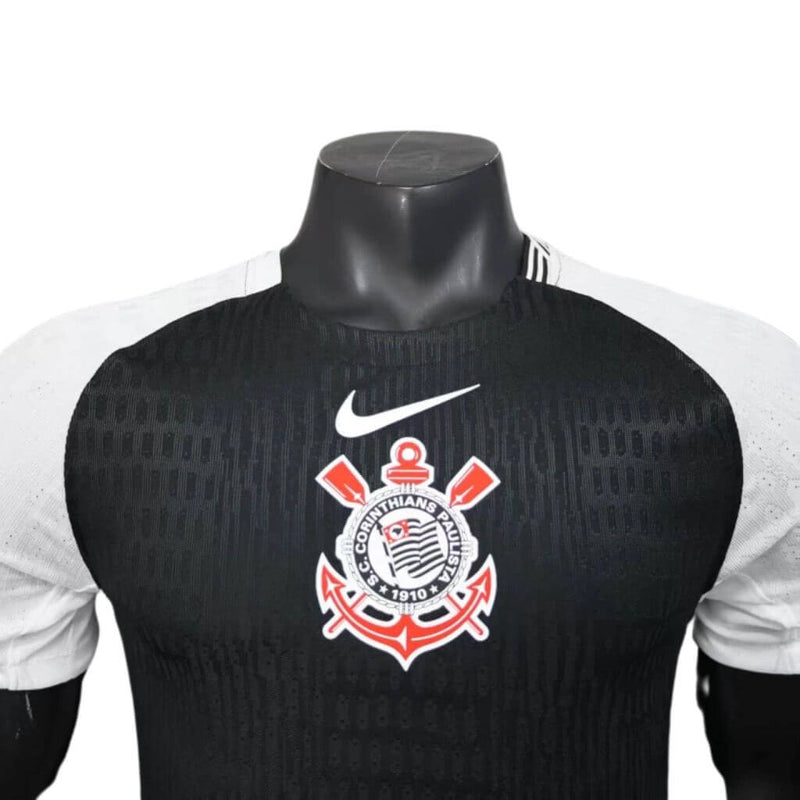 Camisa Corinthians Home 25/26 - Versão Jogador - Preta