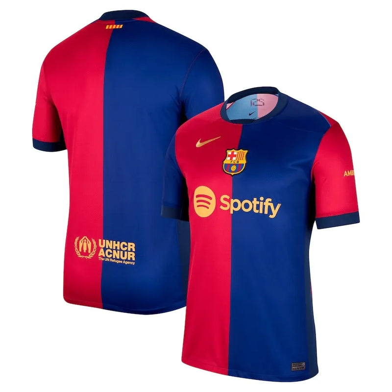 Camisa Barcelona Homem 24/25 - Azul e Vermelha