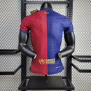 Camisa Barcelona Home 24/25 Jogador - Azul e Vermelha