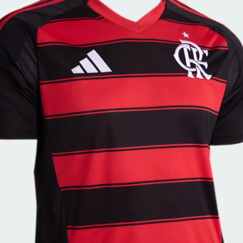 Camisa Flamengo Home 25/26 Jogador - Vermelho e Preto