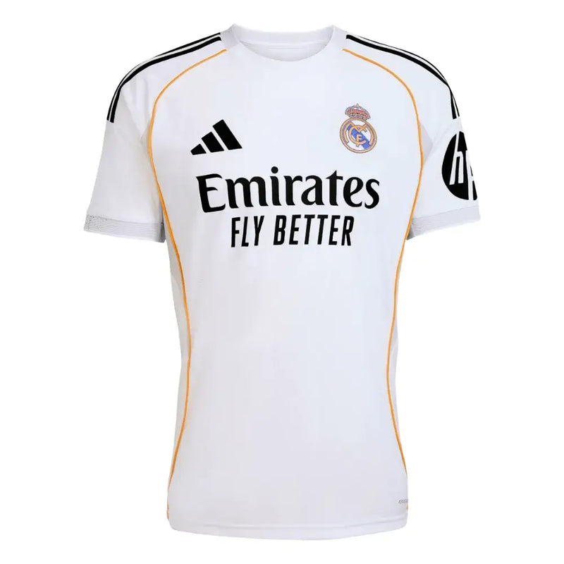 Camisa Real Madrid Home 25/26 Jogador Masculina Branca