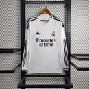 Camisa Real Madrid Home 24/25 Manga Longa - Branca