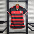 Camisa do Flamengo Feminina 24/25 - Preta e Vermelha