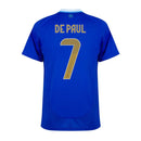 Camisa Seleção Argentina Torcedor Masculino 24/25 De Paul 7  - Azul