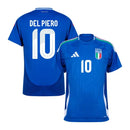 Camisa Seleção Itália  Torcedor Masculino 24/25 Del Piero 10 - Azul