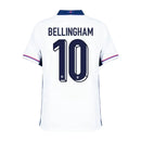 Camisa Seleção Inglaterra  Torcedor Masculina24/25 Bellingham 10 - Branco
